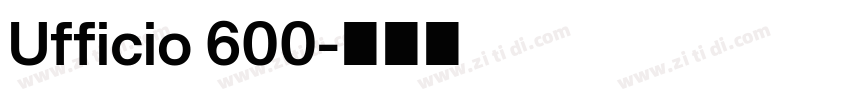Ufficio 600字体转换